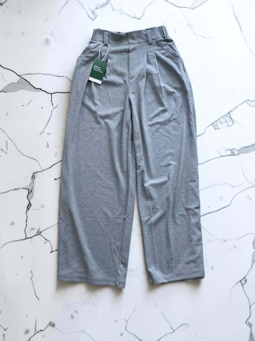 Halara Flex High Waisted Pocket Wide Leg Waffle Work  Pants